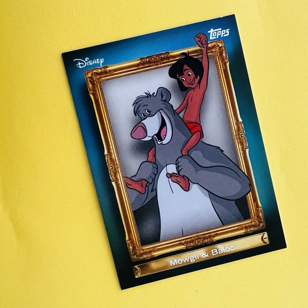 2026 Topps Disney‎ NEON Mowgli & Baloo FF-8 Family First Insert